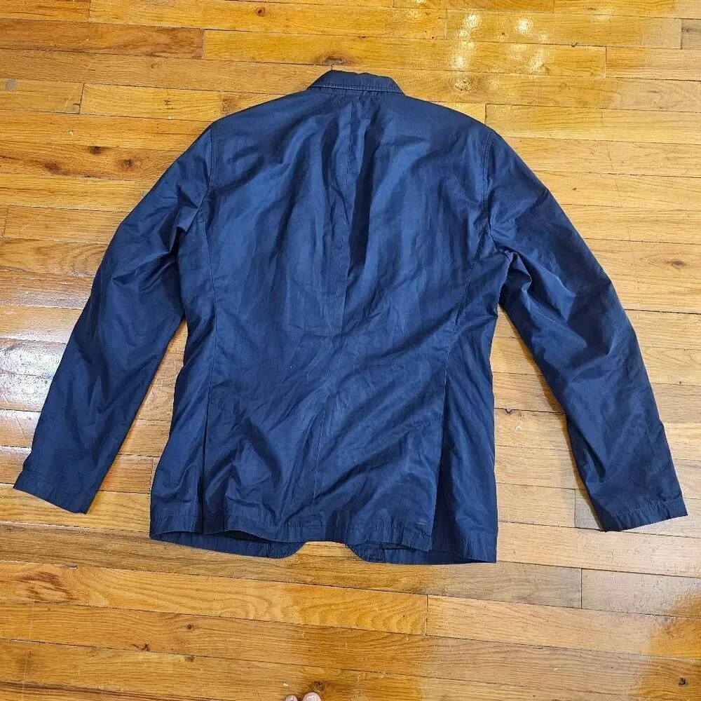 Vince Men's Navy Blazer Full Zip Jacket Size 42